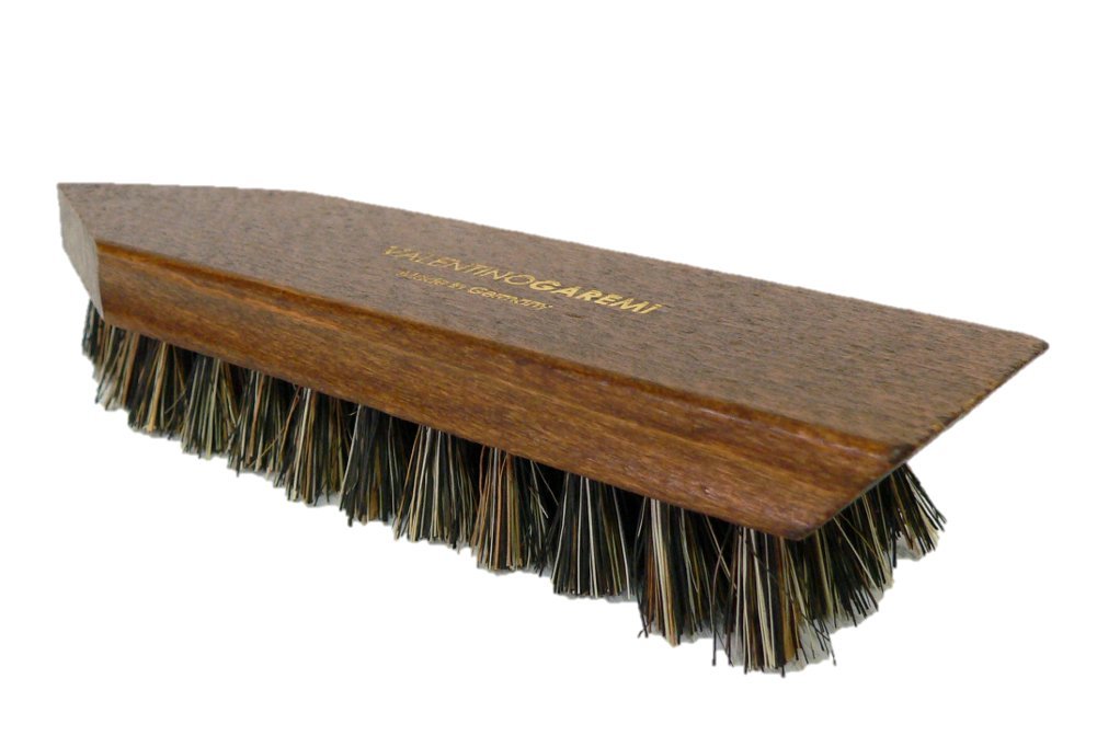 Valentino Garemi Cleaning Brush - Multi-Purpose Dry Cleaning Brush for Shoes, Carpet, Upholstery & Garments - Natural Bristles - Made in Germany