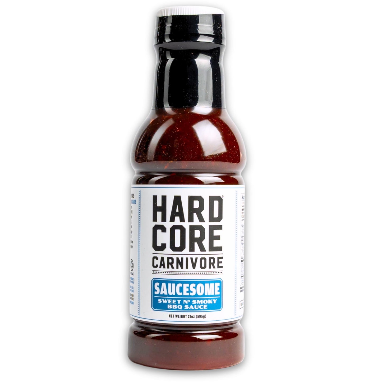 Hardcore Carnivore Saucesome BBQ Sauce (21 oz Bottle) Texas-Made Classic Sweet and Smoky Flavor