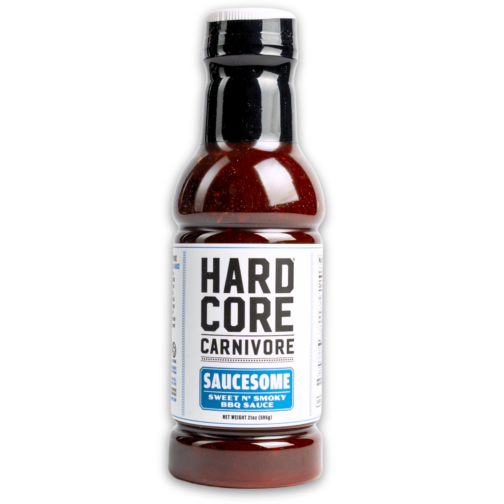 Hardcore Carnivore Saucesome BBQ Sauce (21 oz Bottle) Texas-Made Classic Sweet and Smoky Flavor