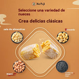 Assorted Peanut Crisp Candy, Crispy Candy, Assorted Flavors Praline Candy: Coconut, Almond, Black Sesame, Peanut Butter Bars Logs, Chinese Specialty