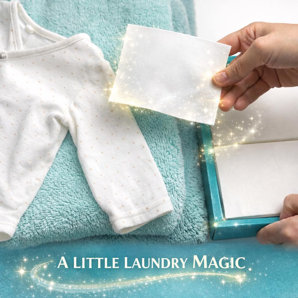 Rella Magical Laundry Detergent Sheets, 120 Loads | Dissolves Fast, Lifts Stains, Gentle on Skin | Heavy Jug Free, Plastic Free, Forever Chemical Free