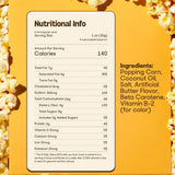 Popsmith Popcorn Pre-Measured Kits - Five 4-oz Buttery Popcorn Kits with Butter Flavored Coconut Oil & Buttery Salt. Authentic Movie Theater Flavor.