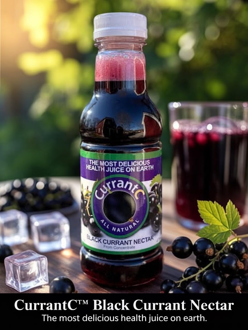 100% All Natural Black Currant Nectar 16 oz. - 12 pack