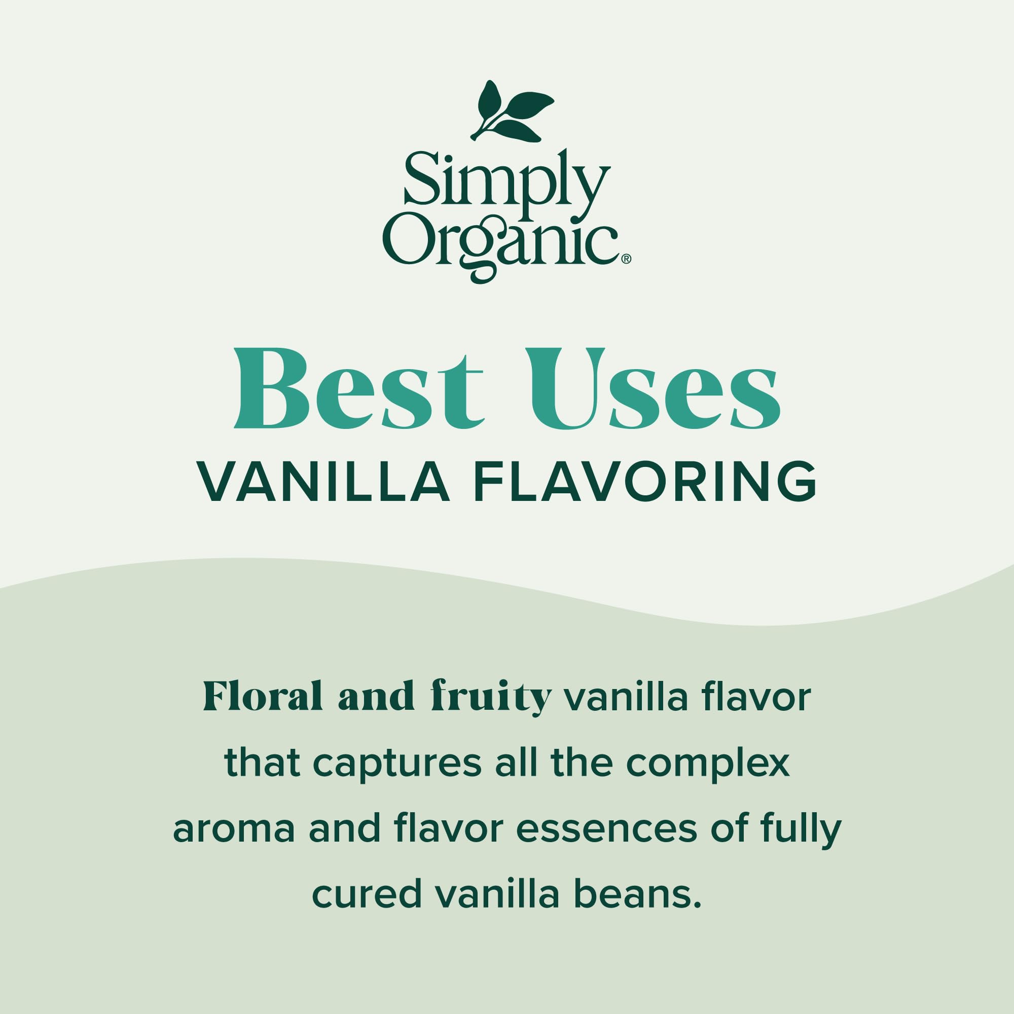 Simply Organic Non-Alcoholic Vanilla Flavoring, 4-Ounce Glass Jar, Certified Organic, Alcohol Free Vanilla