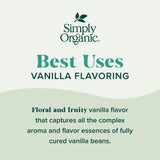 Simply Organic Non-Alcoholic Vanilla Flavoring, Madagascar | Certified Organic | Gluten Free | Kosher Certified | 2-Ounce Glass Bottle
