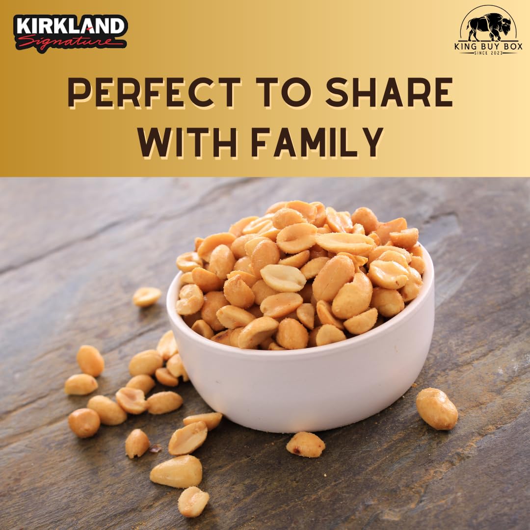 Kirkland Signature Super Extra-Large Peanuts 2.5 lbs + KING BUY BOX 1 Cup - Bundle of 2 Items