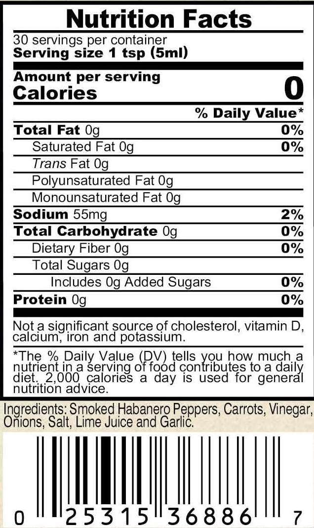 Marie Sharp's Smoked and Pure Mango Habanero Pepper Sauce 5 Ounce Combo (Pack of 2)