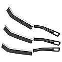 3 Pcs Black Crevice Cleaning Brush Hard Bristle Gap Cleaner for Home Kitchen Bathroom Window Track Sink Tile Seam