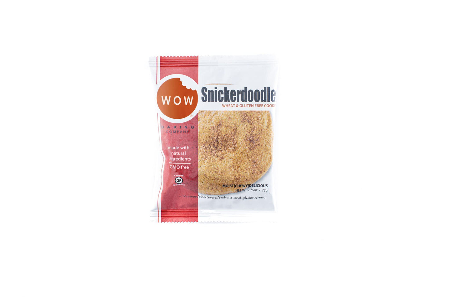 WOW Baking Company Gluten-Free Snickerdoodle Cookies, 2.75 Ounce (Pack of 12)