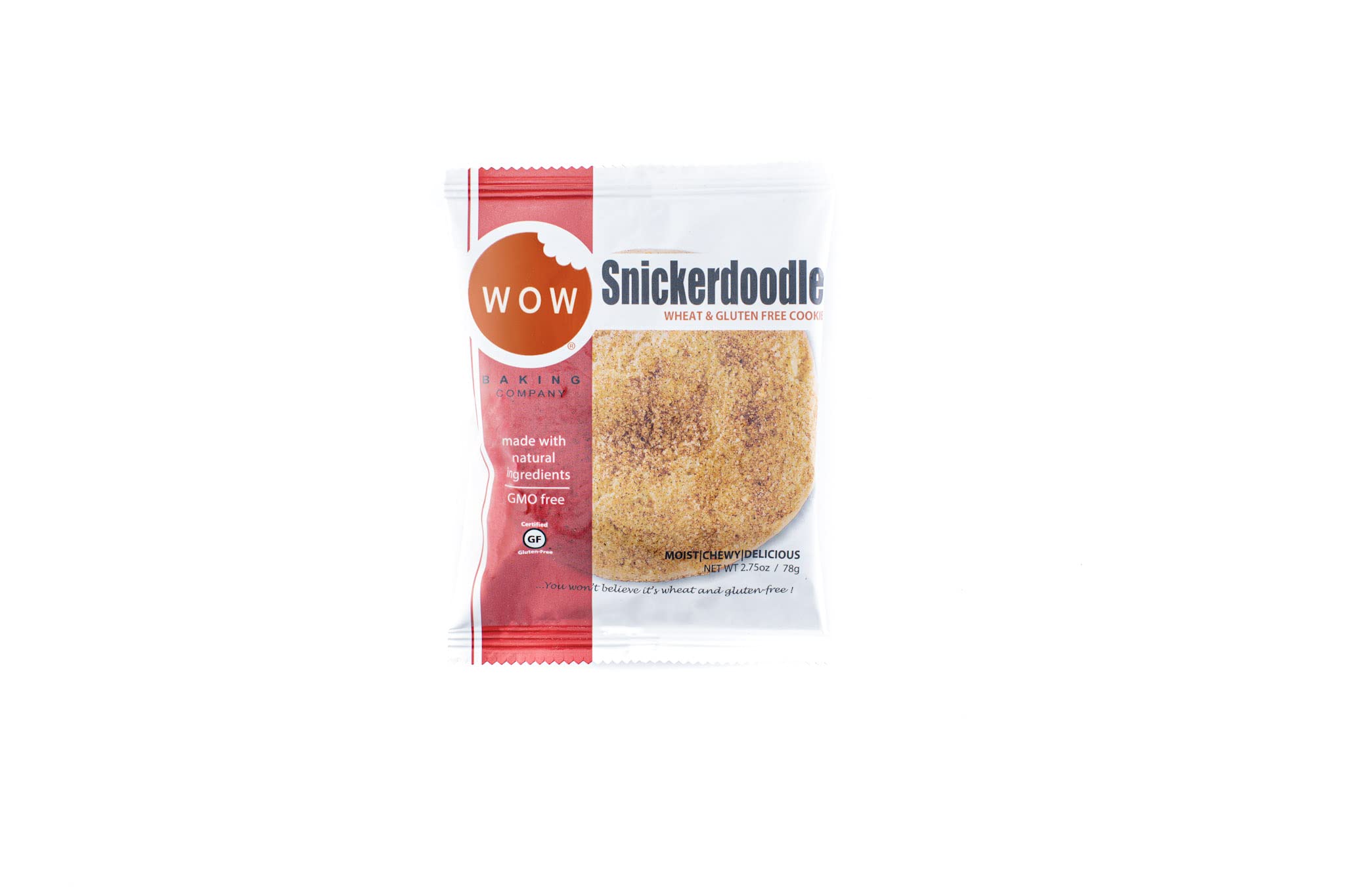 WOW Baking Company Gluten-Free Snickerdoodle Cookies, 2.75 Ounce (Pack of 12)