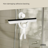 Umbra Buddy Bathroom Squeegee for Shower, Mirror, Window - Adhesive Storage Hook Included