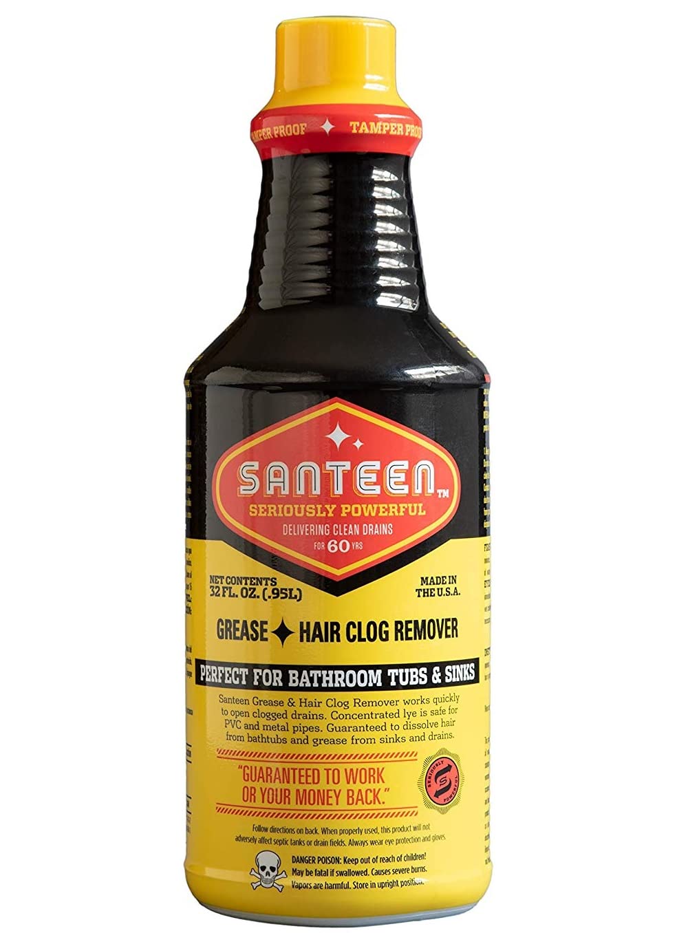 Hair & Grease Clog Remover, 32-oz.