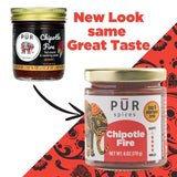 PUR Spices Chipotle Fire Spicy Hot Sauce I Chili Pepper Cooking Paste for Dipping, Chili Seasoning, Taco Sauce, Salsa I Plant Based, Gluten Free, No