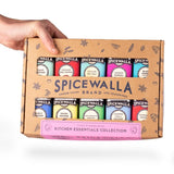 Spicewalla Essential Spices and Seasonings Set 10 Pack Variety | Garlic, Onion, Paprika, Crushed Red Pepper, Oregano, & more| Kitchen Cooking Set