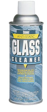 Stoner Solutions Anti-Static Glass Cleaner, 13oz Sold 12 Aerosol Cans Per Case (A166)