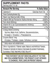 Global Brands Energy 2000 Drink Shot Packs, Over 220mg of Caffeine, No Crash, 12-2oz Bottles (Pack of 12) (Grape)