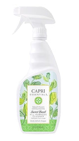 CAPRI ESSENTIALS APC, Household Dust Remover, Kitchen Counter Surface Spray, Removes Grime, Blend of Essential Oils, Sweet Basil 23 FL Oz