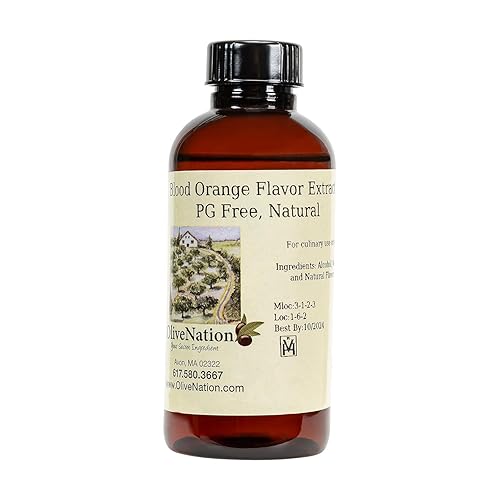 Clear Blood Orange Flavor - Rich Citrus Flavoring for Baked Goods - Beverages - Non-GMO - Gluten Free - Kosher - Vegan -16 ounces