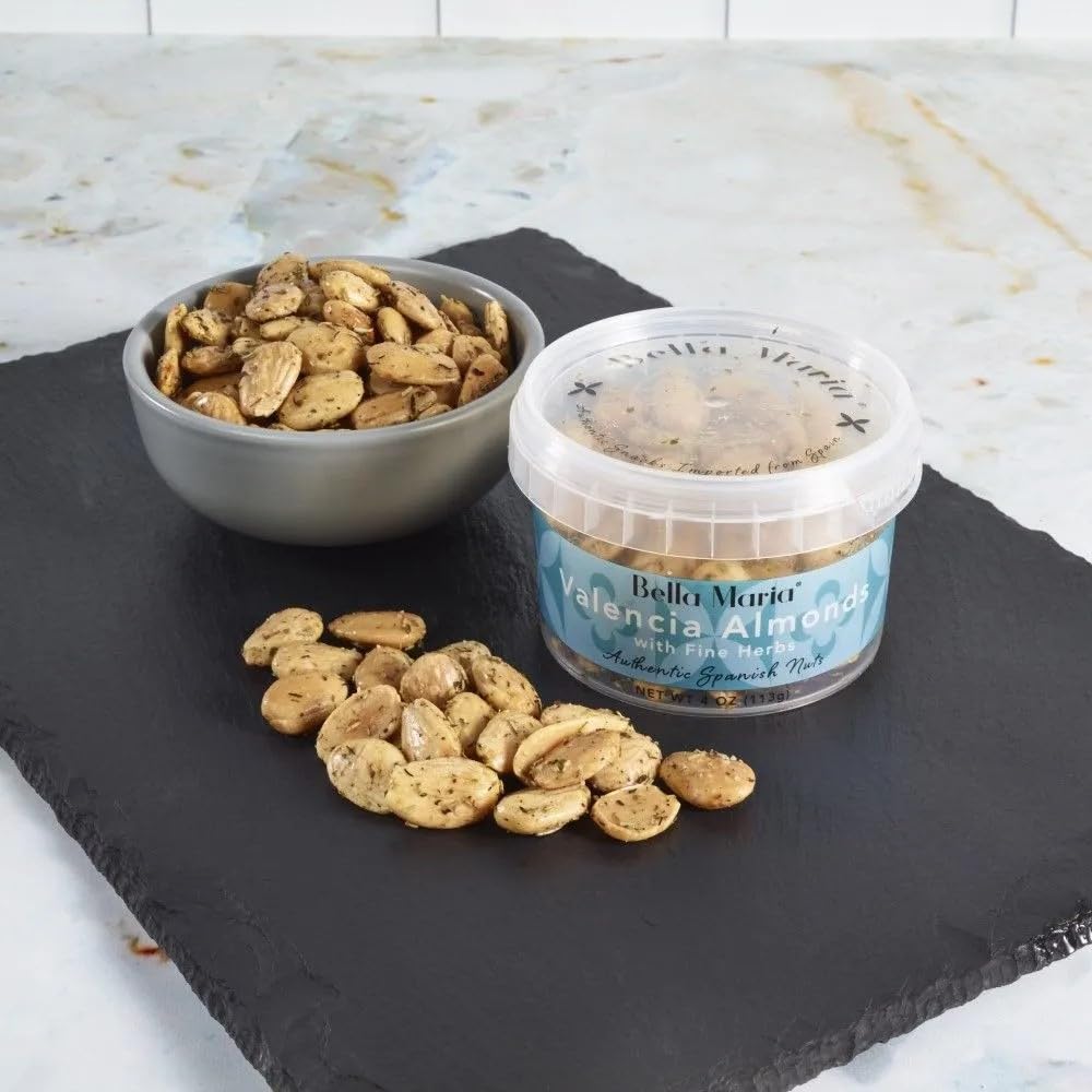 Bella Maria Valencia Almonds with Fine Herbs, 4 Oz (Pack of 6)