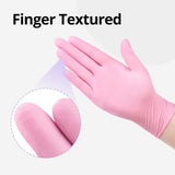 SwiftGrip Nitrile Exam Gloves, 4 Mil, Small, Cherry Blossom, Food Safe Gloves Disposable Latex Free, Powder Free for Cleaning Supplies, Esthetician
