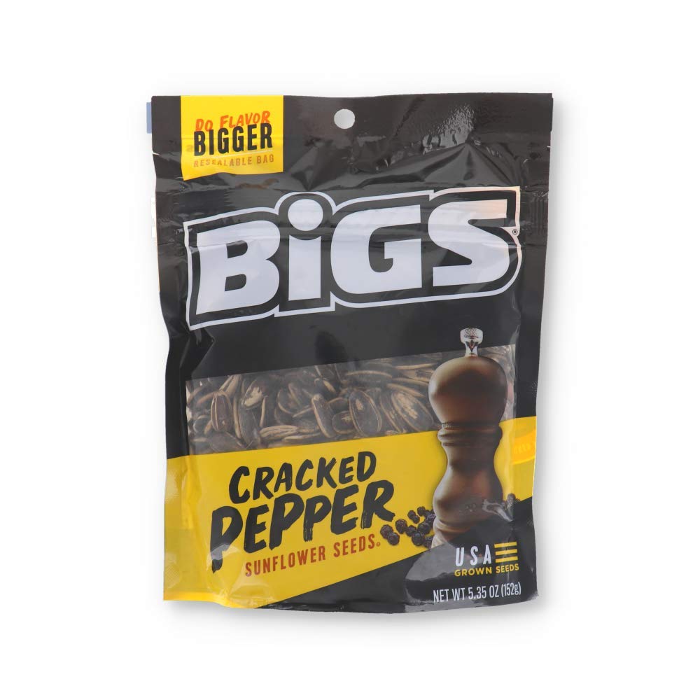 Bigs Cracked Pepper Sunflower Seeds, 5.35 Ounce - 48 per case