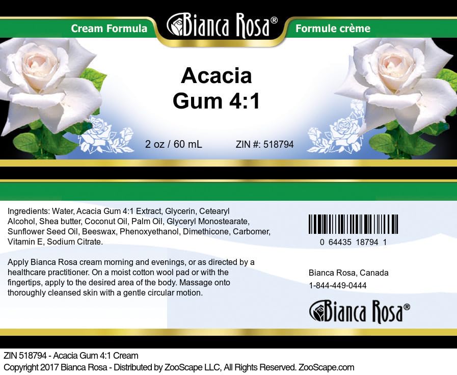 Acacia Gum 4:1 Cream (2 oz, ZIN: 518794)