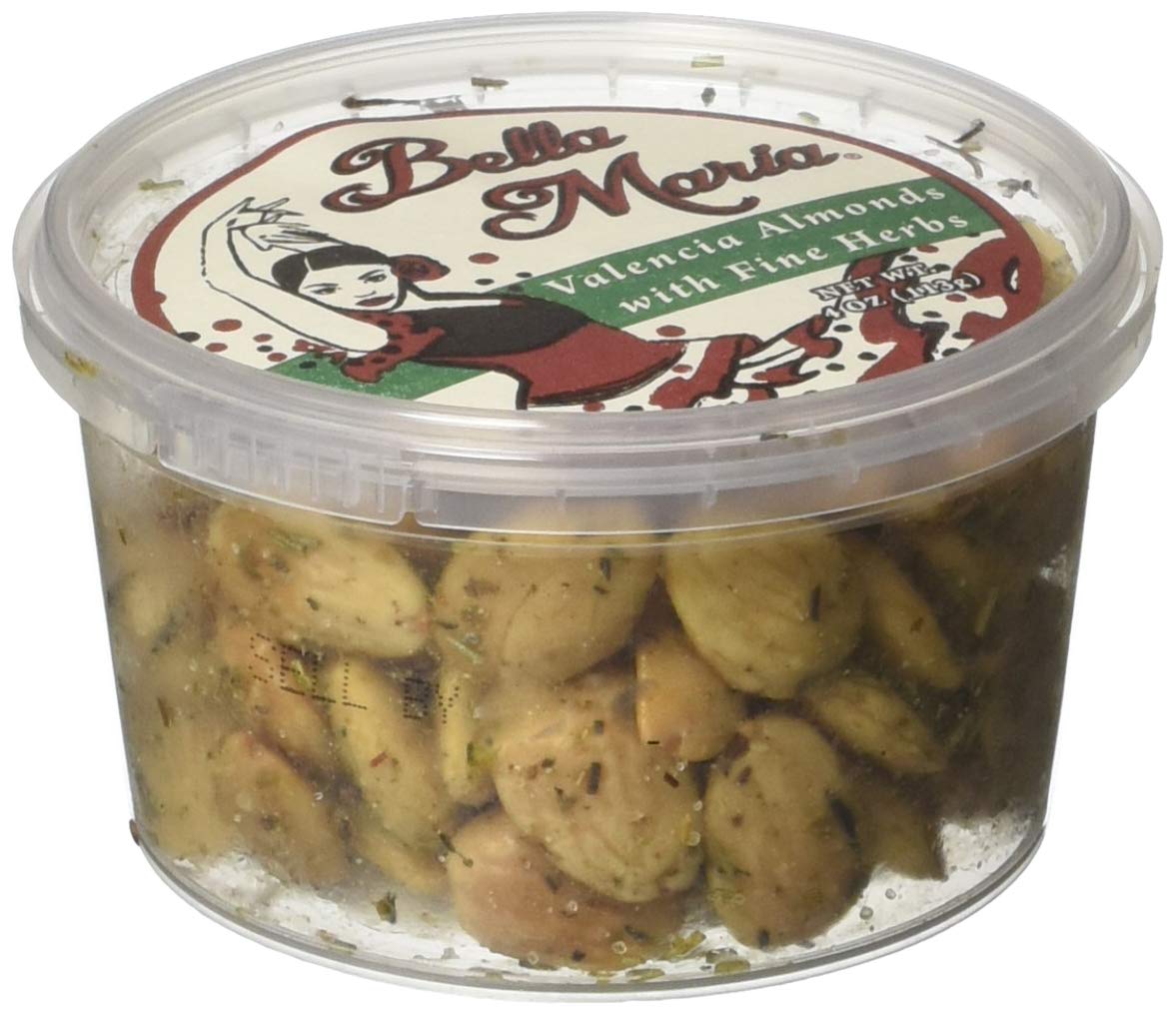 Bella Maria Valencia Almonds with Fine Herbs, 4 Oz (Pack of 6)