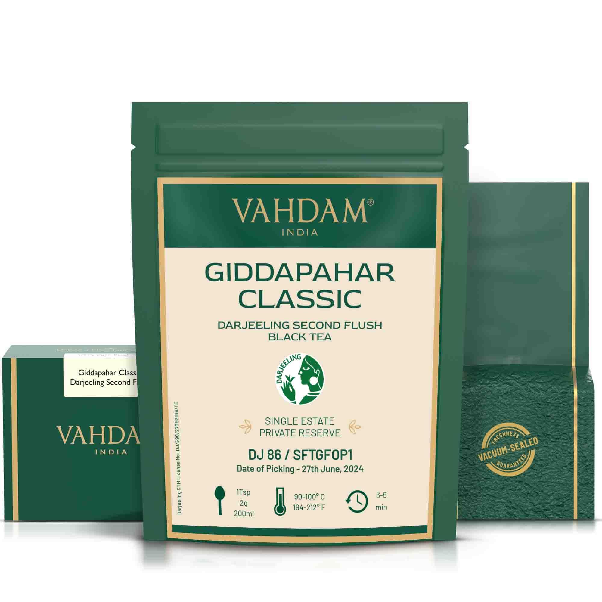 GIDDAPAHAR CLASSIC DARJEELING SECOND FLUSH BLACK TEA - 2024