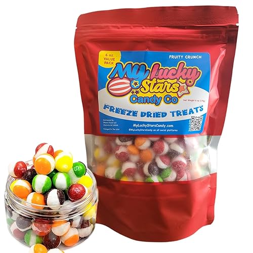 6 oz Freeze Dried Candy, Original Fruity Crunch Flavor (Pack of 1)