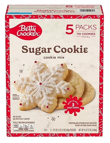 Betty Crocker Sugar Cookie Mix, 17.5 Oz - 5 Count (Pack of 1)