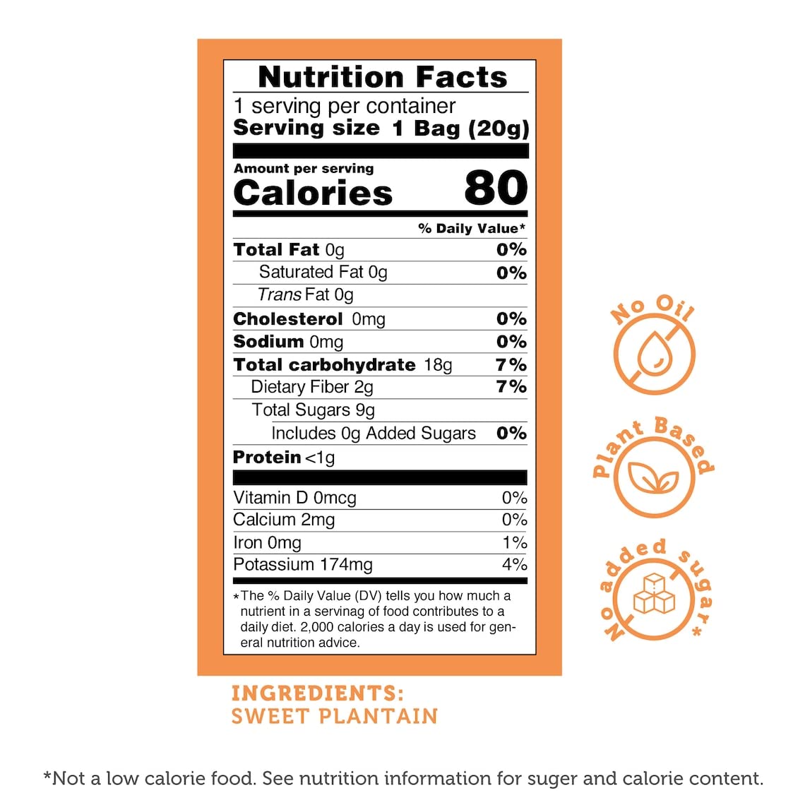 Baked Sweet Plantain Crisps by GOOD CHIPS! Crispy, Crunchy, Oil-Free, Healthy Maduritos - 0.7 oz bags - Pack of 12