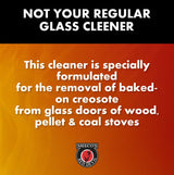 MEECO'S RED DEVIL 701 Wood Stove Glass Cleaner - Removes Creosote, Soot & Smoke from Wood, Pellet, Coal Stoves & Fireplace Inserts (2 Pack, 16 fl oz
