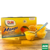 Dole Mango Chunks Fruit Cups in 100% Juice, 4 Ounce Cups (16-Count)