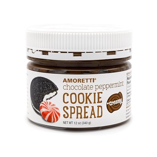 Amoretti - Chocolate Peppermint Creamy Cookie Spread - 12 oz