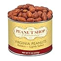 The Peanut Shop of Williamsburg Red Skinned Peanuts, Williamsburg Peanuts Gift Tin, Redskin Gift, Extra-Large Roasted & Salted, Kosher, Gluten-Free
