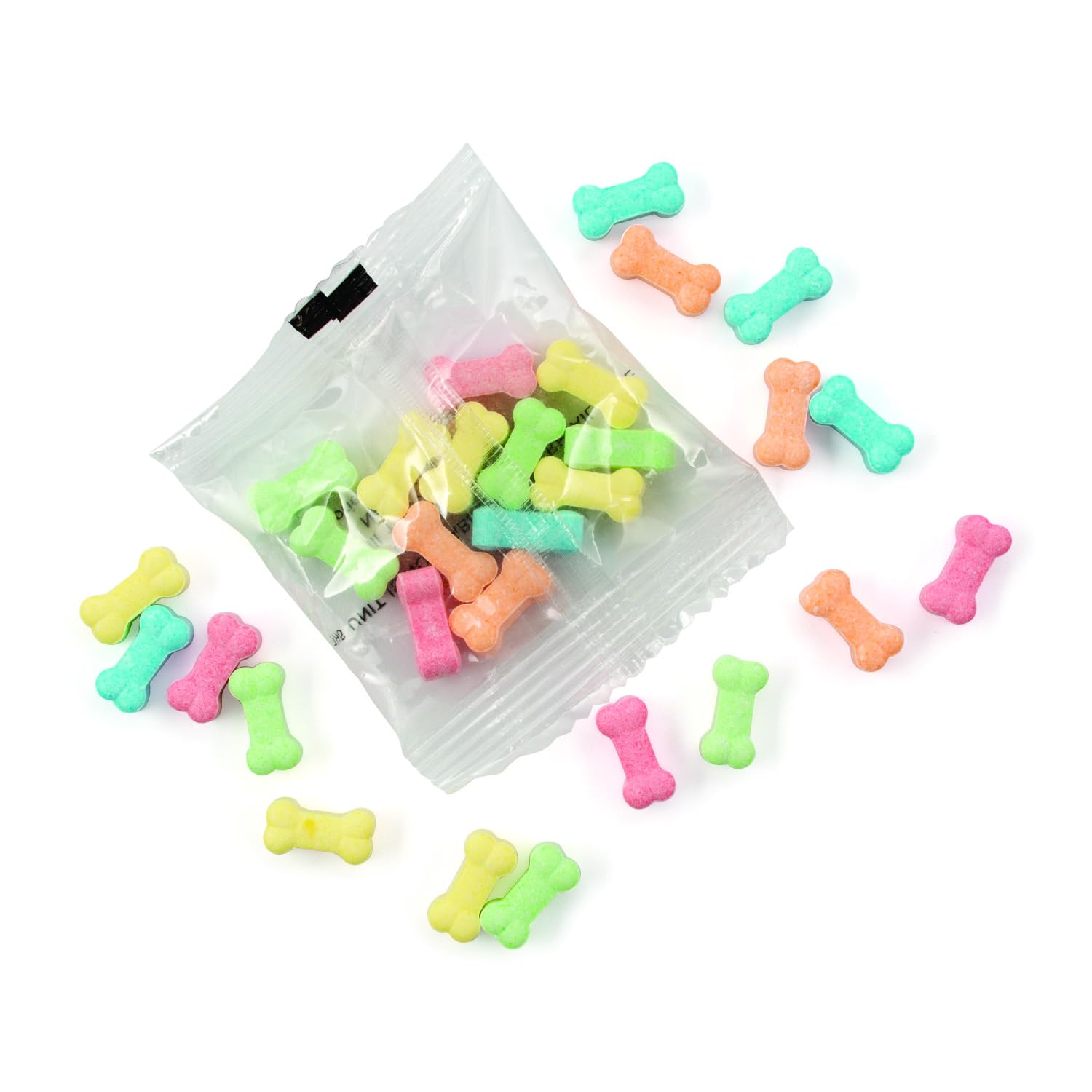 Fun Express Bone Shaped Candy Fun Packs for Halloween - 59 Bags Bulk Candy Individually Wrapped - Party Favors for Kids Birthday Pinata Stuffers