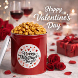 Uncle Myron's Valentine’s Day Gift Popcorn Tin - Caramel Popcorn - 24 oz Caramel Popcorn (Valentine’s Day Gift)