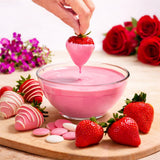 Pink Candy Wafer Chocolate Melts - 12 oz Candy Melting Wafers for Baking, Decorating, Dipping, Drizzling & Desserts