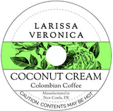 Coconut Cream Colombian Coffee (Single Serve K-Cup Pods) (Gourmet, Naturally Flavored, Whole Coffee Beans) (12 pods, ZIN: 572219)