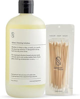 Session Goods Glass Cleaning Solution 16Oz (Scented) - Glass Pipe Cleaner with Cotton Swabs, Water Pipe Cleaner Cleans Metal, Silicone, Ceramic