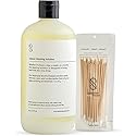 Session Goods Glass Cleaning Solution 16Oz (Scented) - Glass Pipe Cleaner with Cotton Swabs, Water Pipe Cleaner Cleans Metal, Silicone, Ceramic