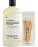 Session Goods Glass Cleaning Solution 16Oz (Scented) - Glass Pipe Cleaner with Cotton Swabs, Water Pipe Cleaner Cleans Metal, Silicone, Ceramic