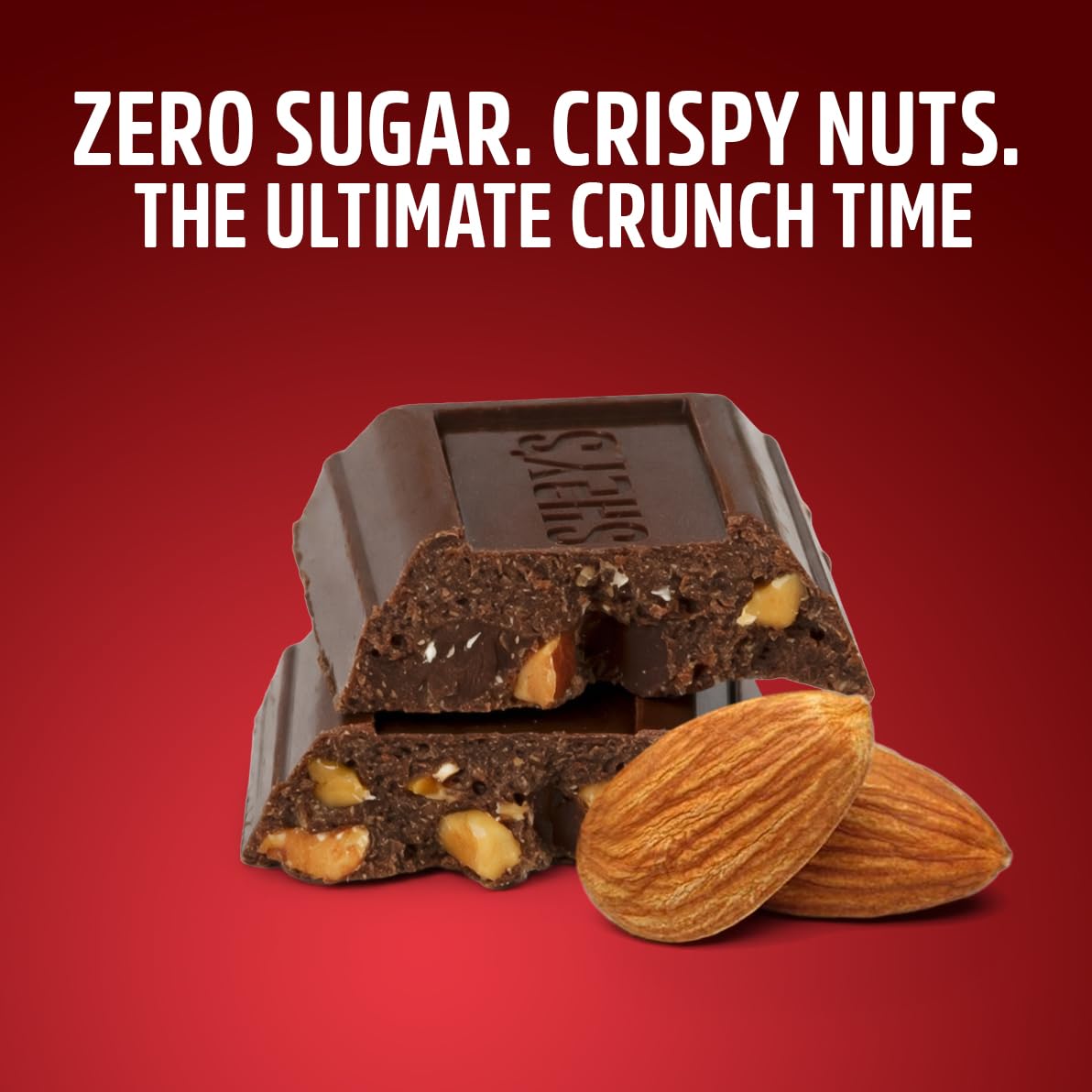 Zero Sugar Milk Chocolate Candy with Almonds, 3-Pack - Individually Wrapped Mini Candy Bars, Sugar Free Chocolate Perfect for Low Carb Diets
