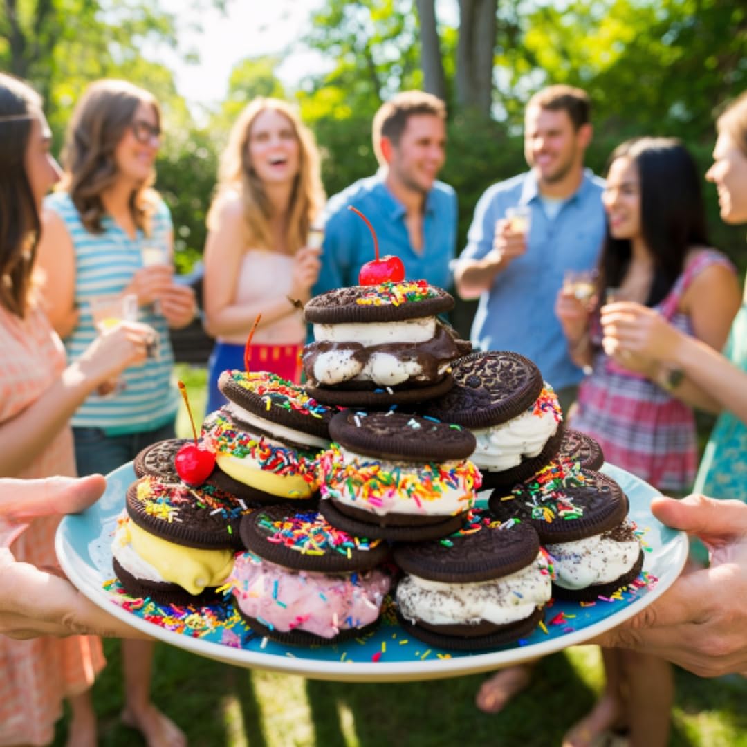 Chocolate Or Cookie Ice Cream Sandwich Wafers 3"(Without Cream & Ice Cream)(1 lb)