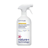 ATTITUDE Shower & Tile Cleaner Spray, EWG Verified, Bathroom Cleaner Removes Soap Scum & Grime, Plant-Based & Vegan, Citrus Zest Scent, 27.1 Fl Oz