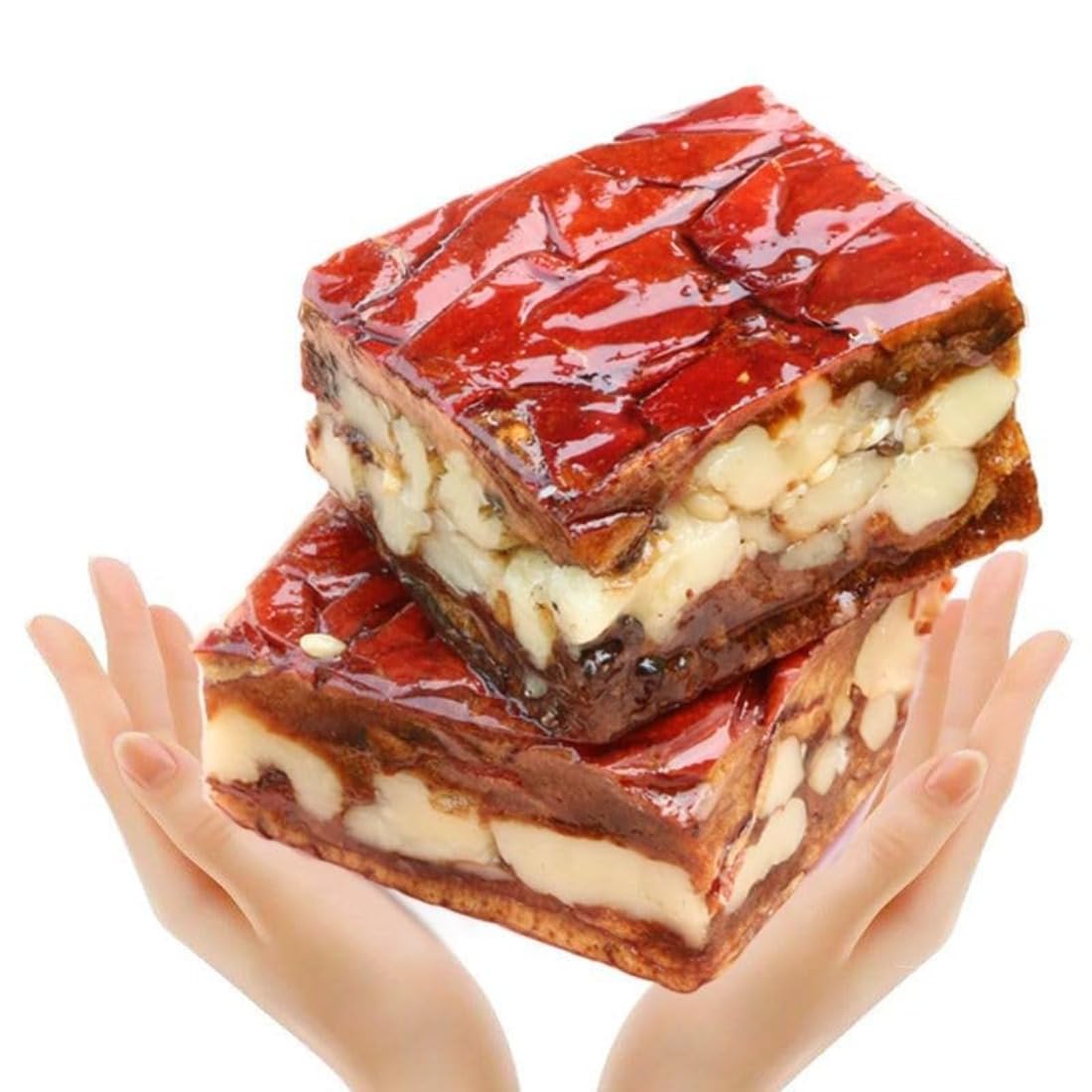Walnut & Jujube Pie 250g,Natural Energy Snack with Whole Walnuts & Dates ,Sweet & Chewy Healthy Snack,,Nutritious Nut Snack, Perfect for Breakfast