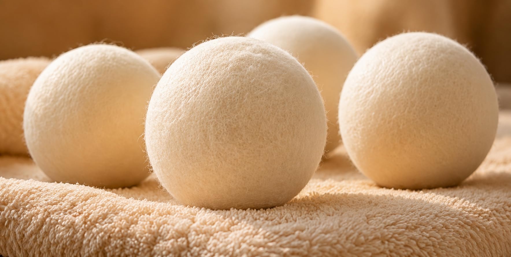 GudBaby Wool Dryer Balls - 6 Pack (100% Premium New Zealand Wool)