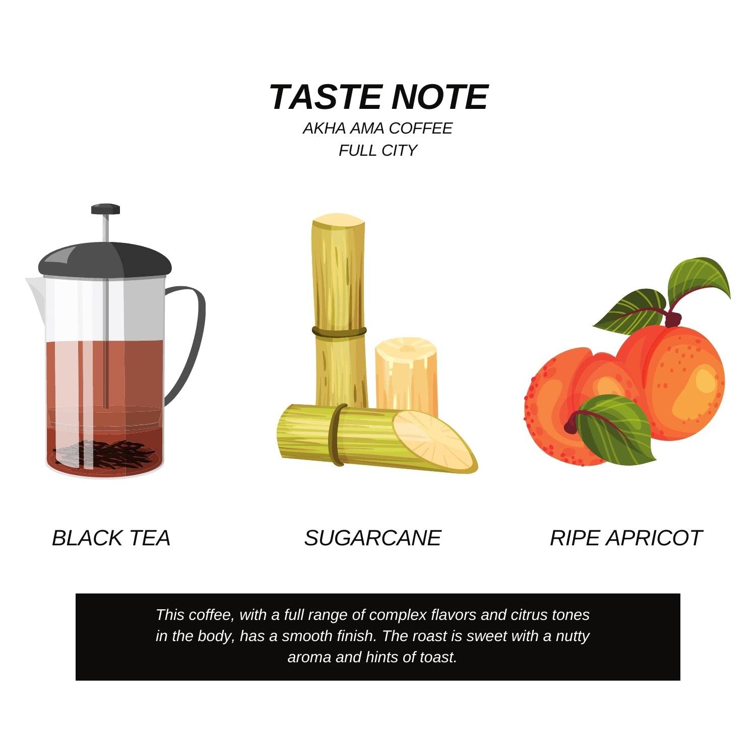 Akha Ama Whole Bean Coffee Blend, Thai Coffee Beans, Light Espresso Roasted, Full City Blend, Single Origin Roasted Coffee Bean from Thailand, 8.8 oz