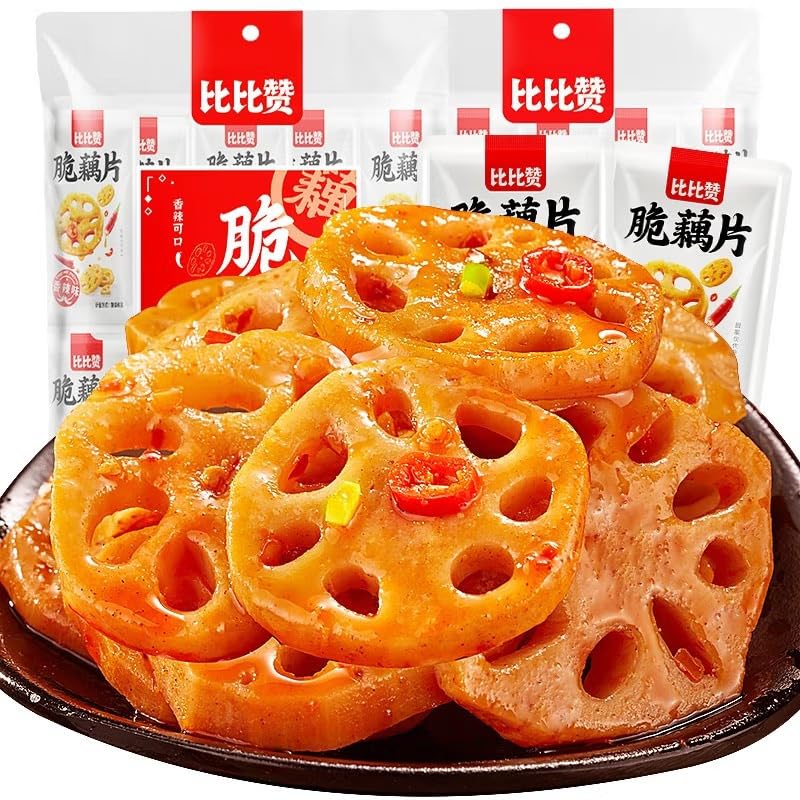 ??? ?? ??? Lotus root Spicy Latiao Spicy strip Chinese snacks Chinese food 450g/ bag (15.87 oz)