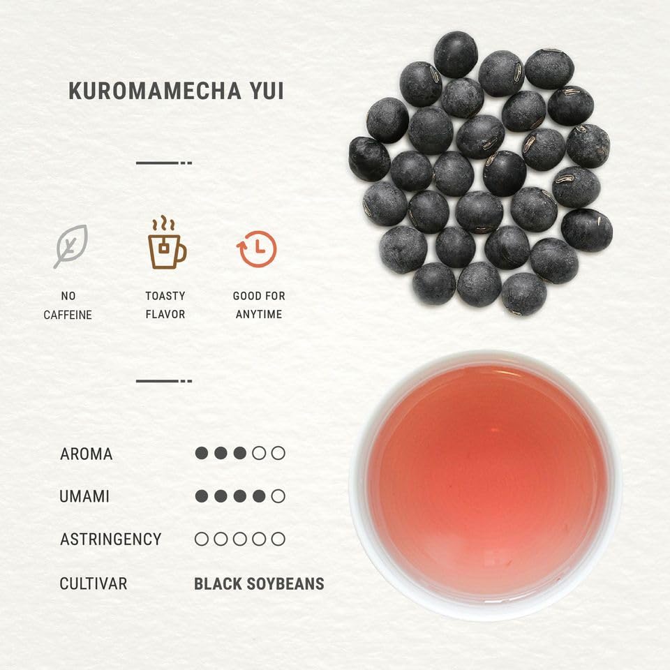 Senbird Premium Kuromamecha - Japanese Black Soybean Tea - From Hokkaido, Japan - Loose Leaf Kuromame in Airtight Tea Tin (5.3oz/150g)